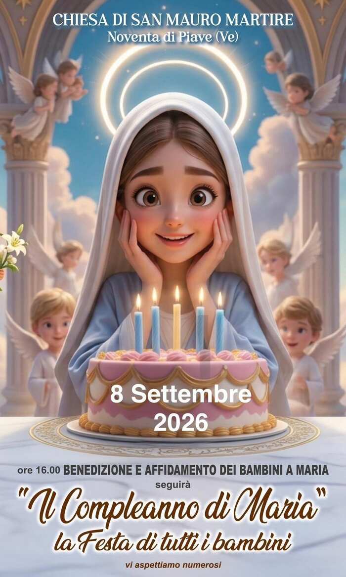 Benedizione bambini 8 settembre 2026